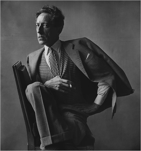 IRVING PENN.-FF.-Jean Cocteau.-París 1948.-foto Irving Penn.-Conde Nast Publications.-The New York Times